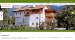 Desktop Screenshot of froetscherhof.com
